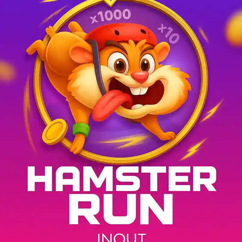Interfaz del juego Hamster Run con rueda de bonificación colorida