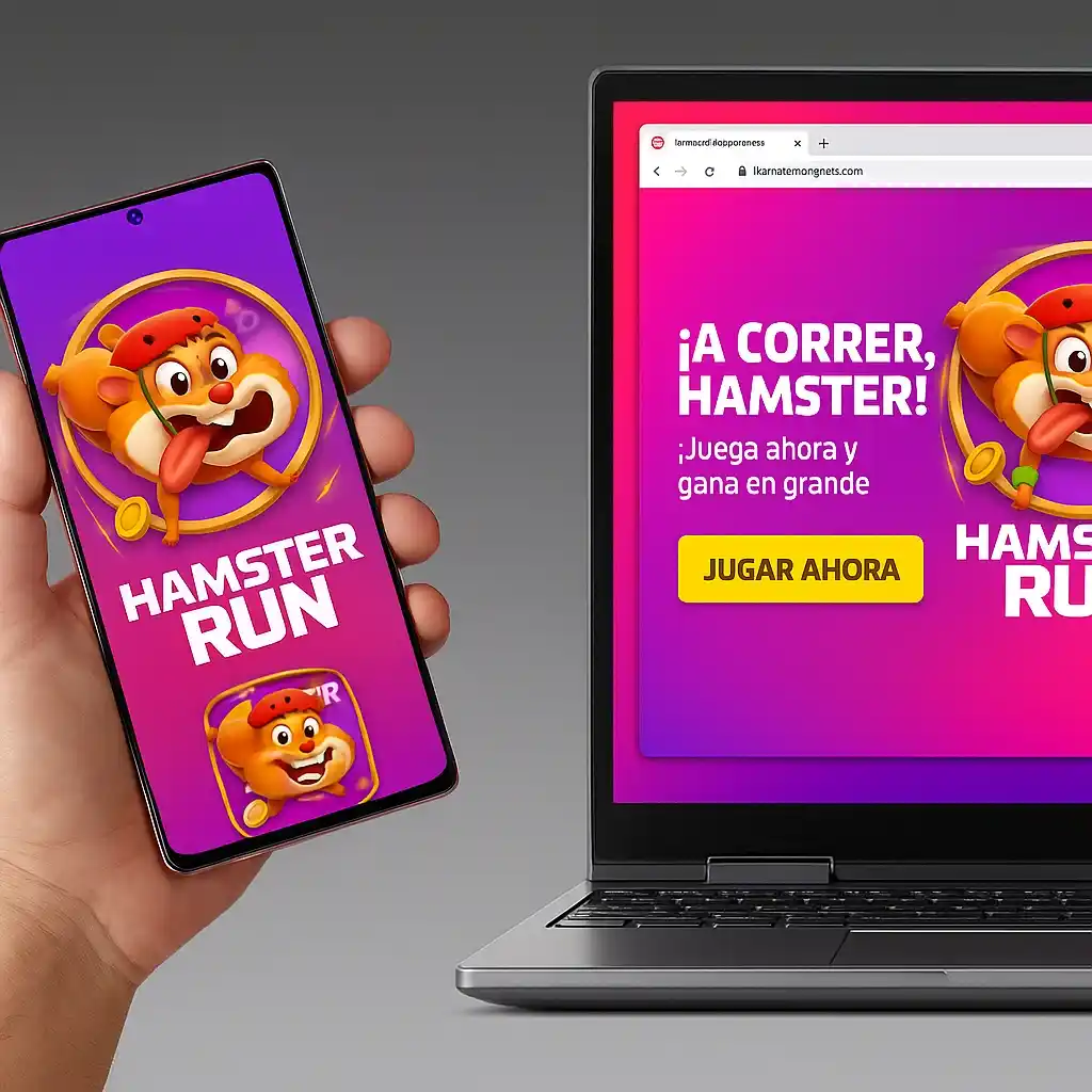 Ejemplo de jugabilidad en Hamster Run